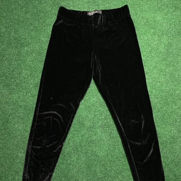 Women’s Benjamin Jay Velour Mid-Rise Pants Black XSmall - Picture 1 of 5